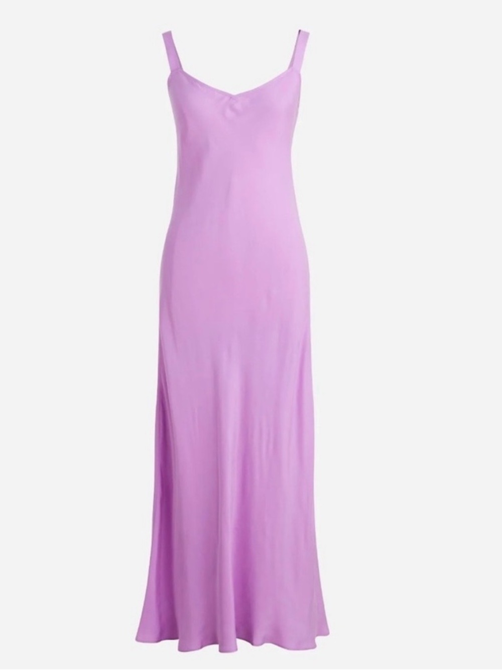 J. Crew Gwyneth V Neck Slip Dress Cupro Blend, Light Purple Size 8